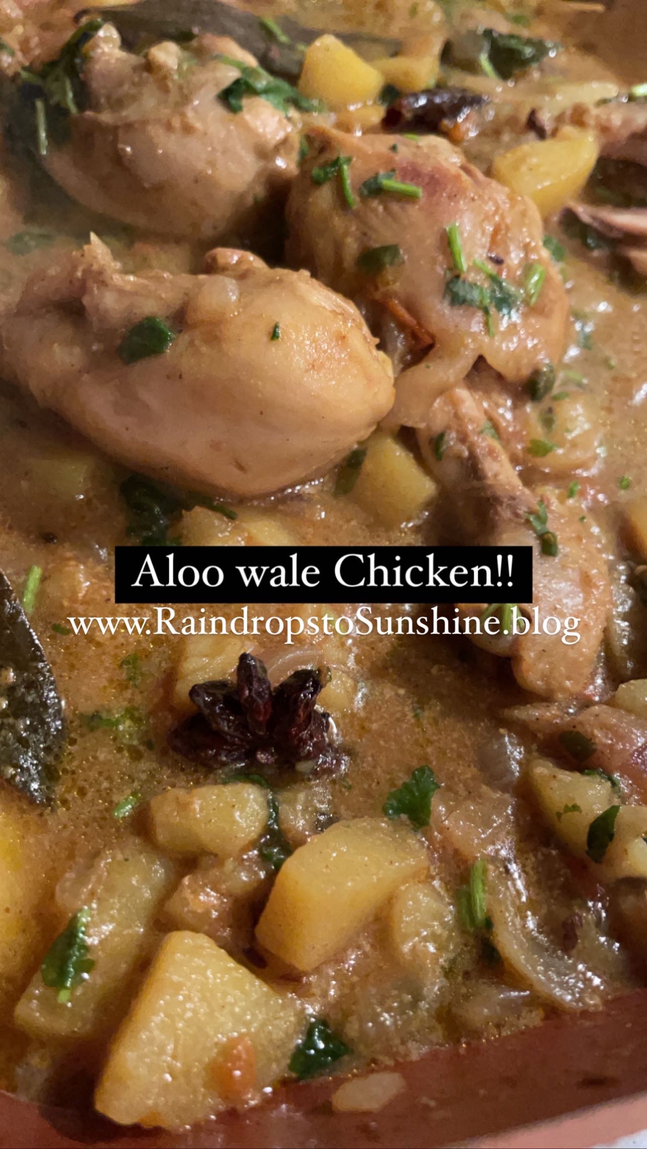 ~ Aaloo wale Chicken!! | raindropstosunshine